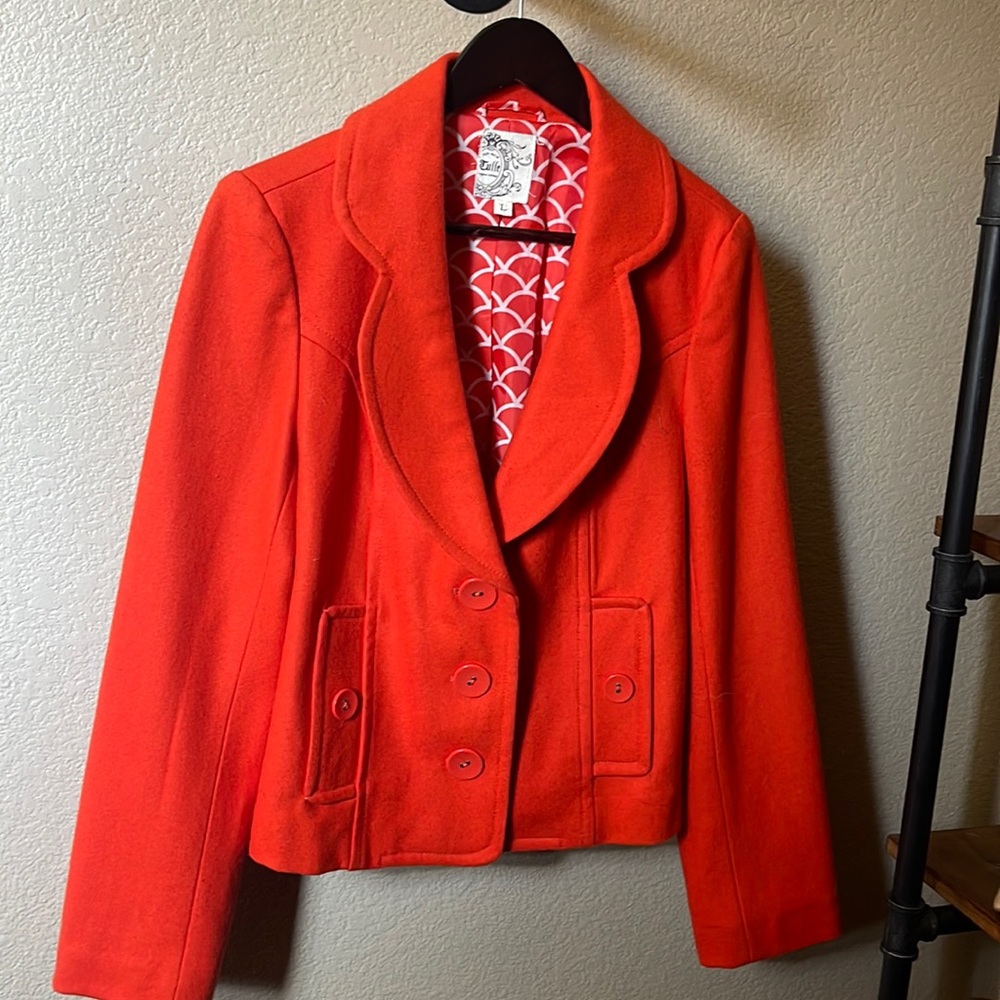 Size (L) Bright Orange Peacoat 🧡